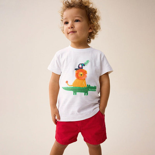 Toddler/Kid Boy's Lion Design T-Shirt with Shorts Set