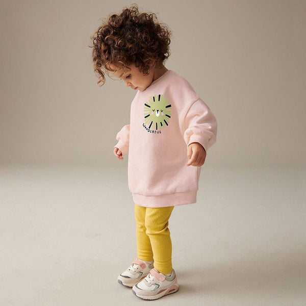 Toddler/ Kid Girl's Little Hedgehog Print Design Sweatshirt with Leggings Set