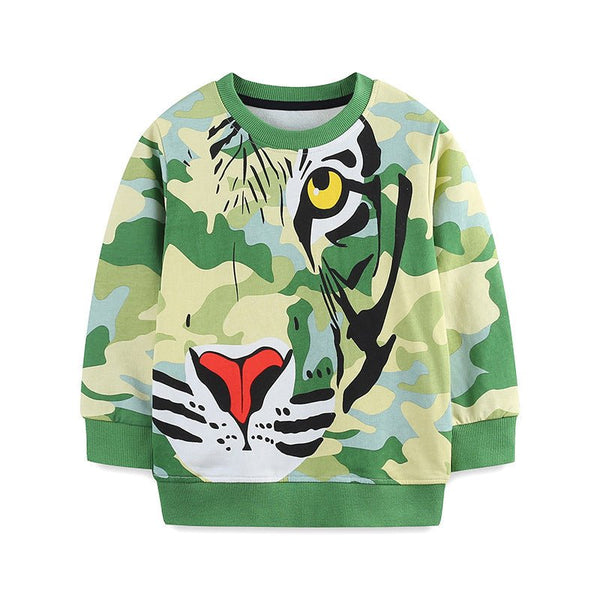 Toddler/Kid Boy Camouflage Tiger Design Sweatshirt