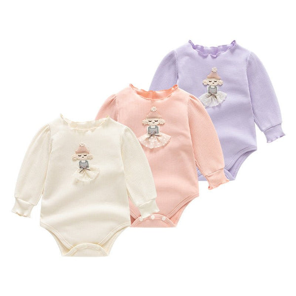 Sweet Girl's Long-Sleeve Onesie (3 Colors)