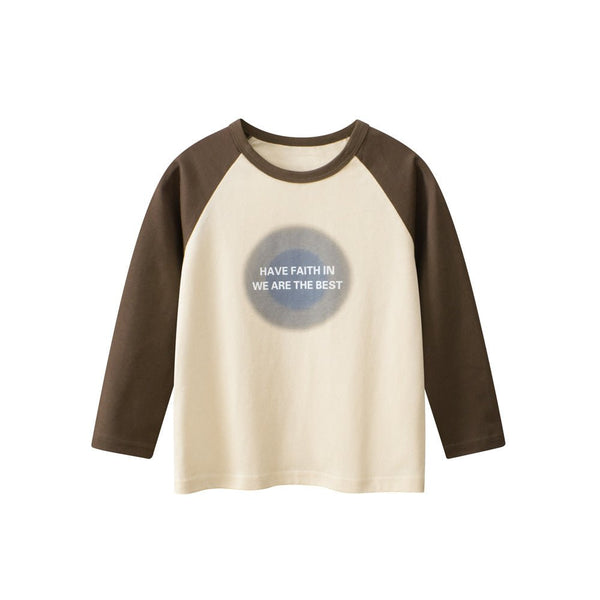 Toddler/Kid Boy "We Are The Best" Letter Print Long Sleeve Shirt