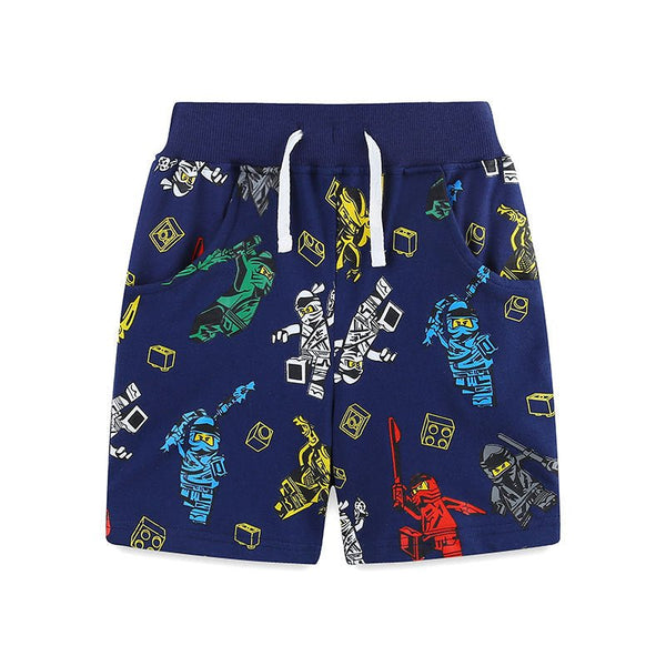 Toddler/Kid Boy's Robots Print Design Shorts