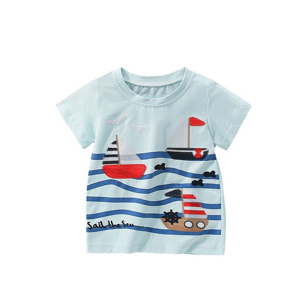 Toddler/Kid Sail the Sea Boats T-shirt