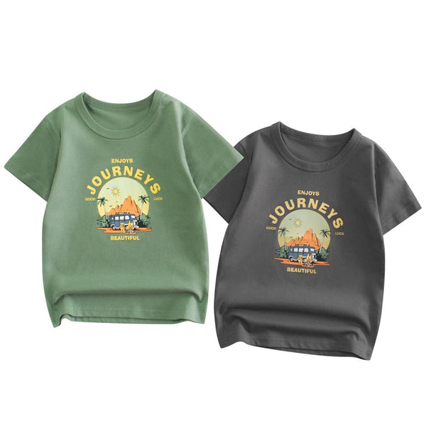 Toddler/Kid Boy Journeys Print T-shirt (2 Colors)