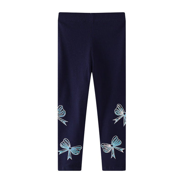 Toddler/Kid Girl Shiny Bows Design Leggings