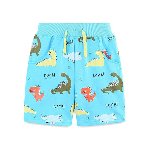 Toddler/Kid Boy's Cartoon Dinosaur Roar Print Design Shorts