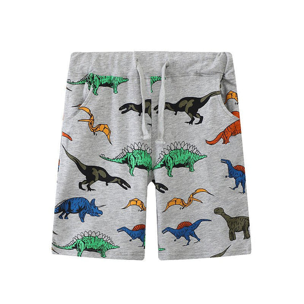 Toddler/Kid Boy's Colorful Dinosaur Print Design Shorts