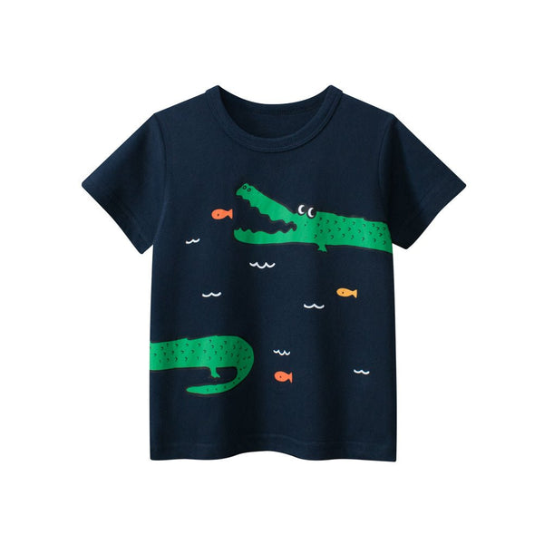 Toddler/Kid Boy's Crocodile's Cartoon Design Tee