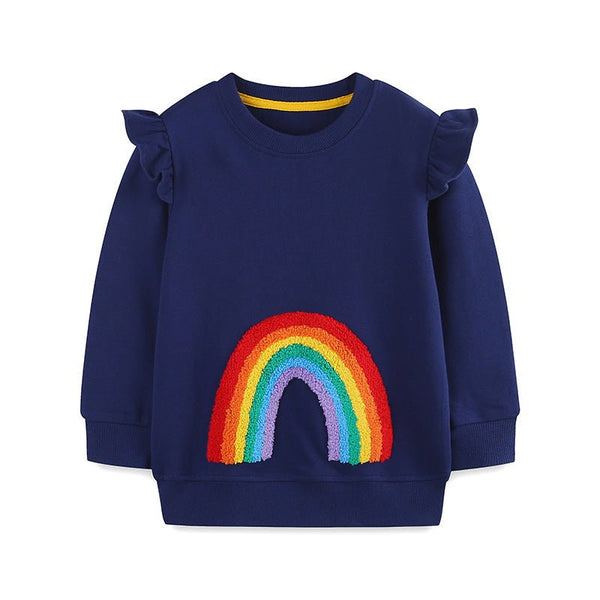 Toddler/Kid Girl's Rainbow Design Sweatshirt