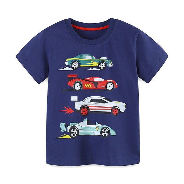 Toddler/Kid Boy's Racing Game Print Design T-Shirt