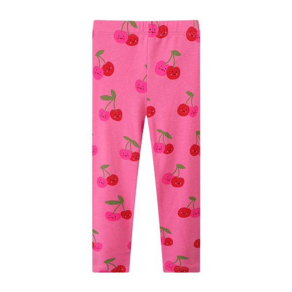 Toddler/Kid Girl Cartoon Cherries Design Leggings