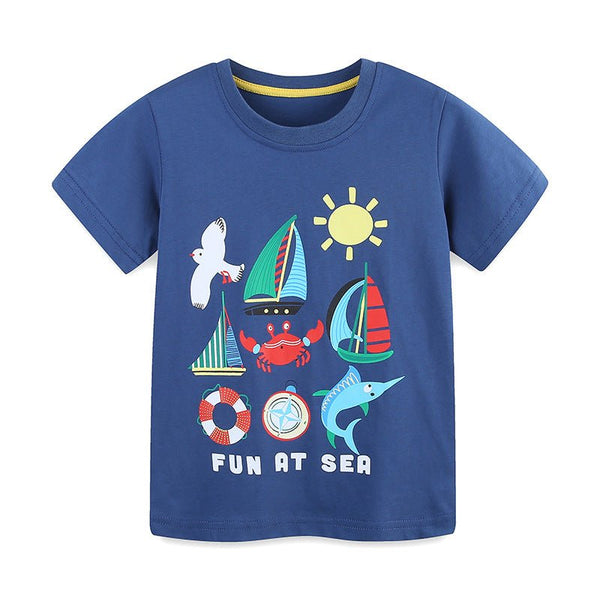 Toddler/Kid Boy Fun At Sea Design T-shirt