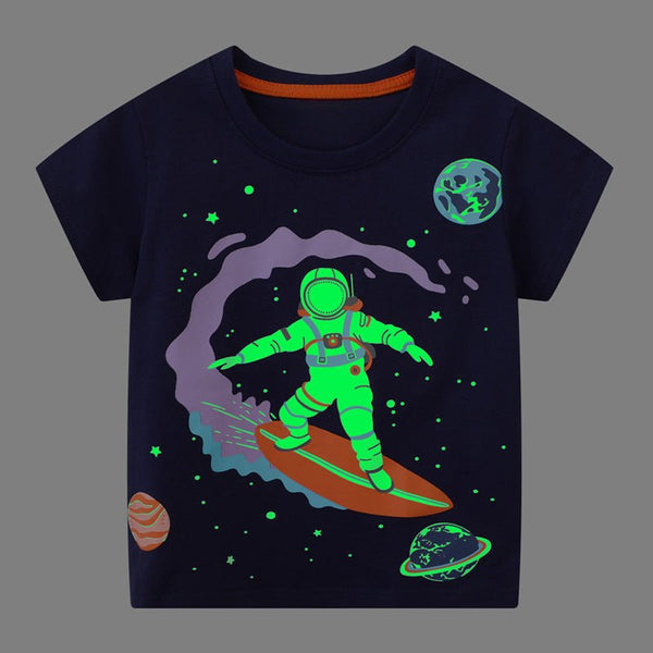 Toddler/Kid Boy's Cartoon Space Astronaut Design Tee