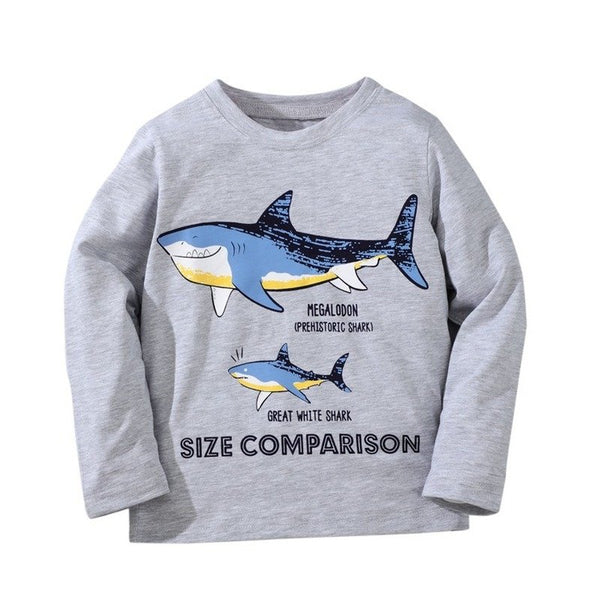 Toddler/Kid Boy's Shark Print T-shirt