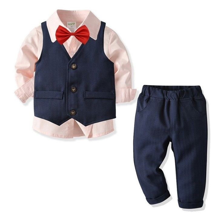 Boy's Classic 4-Piece Navy Gentleman Suit (3 colors) – Kidsyard Greenland