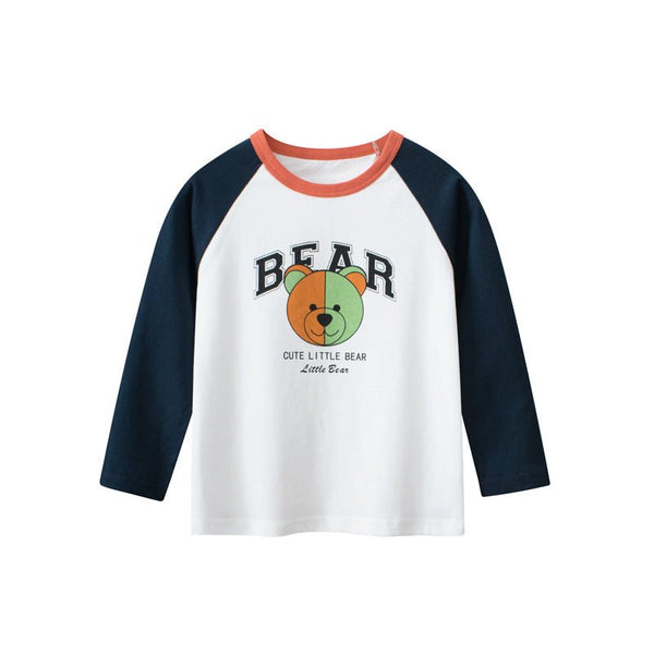 Toddler/Kid Colorful Bear Print Long Sleeve Shirt