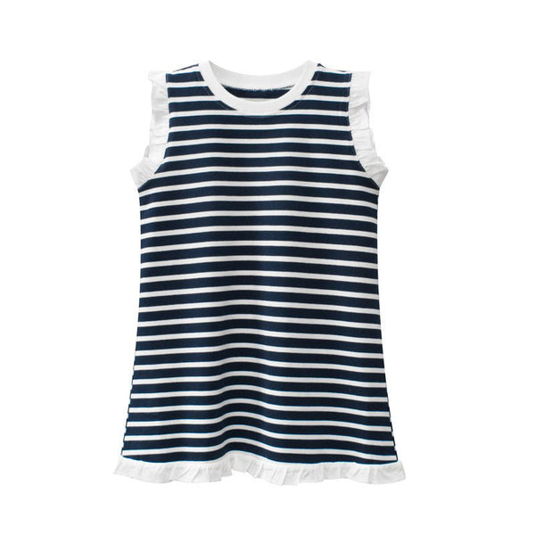 Toddler/Kid Girl's One-Piece Striped Dress