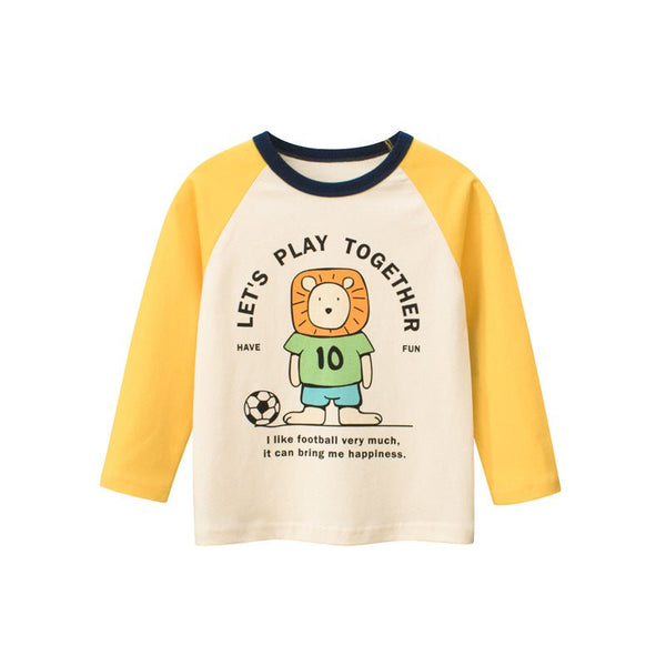 Toddler/Kid's Lion Print Long Sleeve Shirt