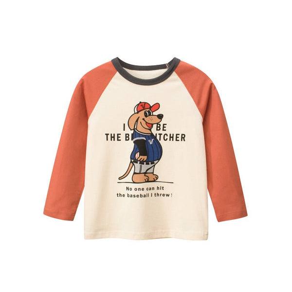 Toddler/Kid Boy's Baseball Quote Long Sleeve Shirt