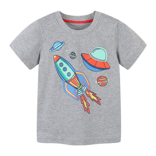 Toddler Boy's Casual Gray T-shirt