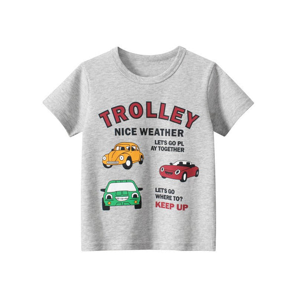 Toddler/Kid Fun Cars Print Casual T-shirt