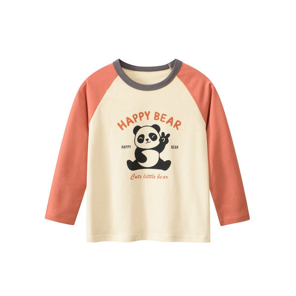 Toddler/Kid Cute Panda Print Casual Long Sleeve Shirt