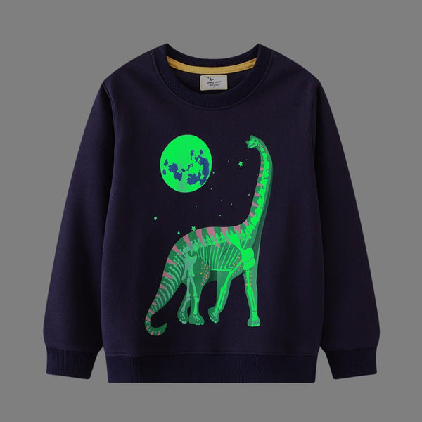 Toddler/Kid's Dinosaur with Earth Print Design Sweatshirt