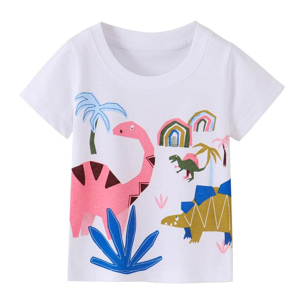 Toddler/Kid Boy's Cartoon Dinosaur Pattern T-shirt