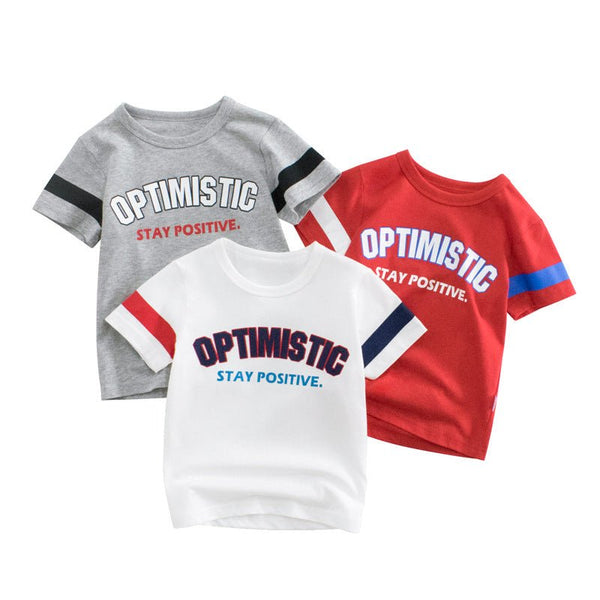 Toddler Unisex Positive Words T-Shirt in 3 Different Colors