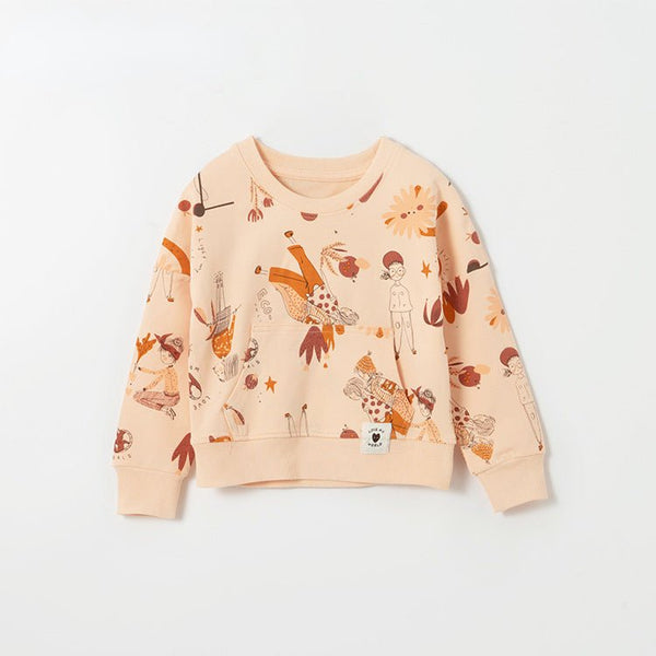 Toddler/Kid Girl Festive Autumn Prints Casual Sweatshirt