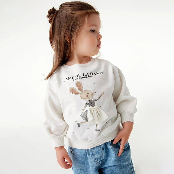 Toddler/Kid Girl Cartoon Dancing Mouse Sweatshirt